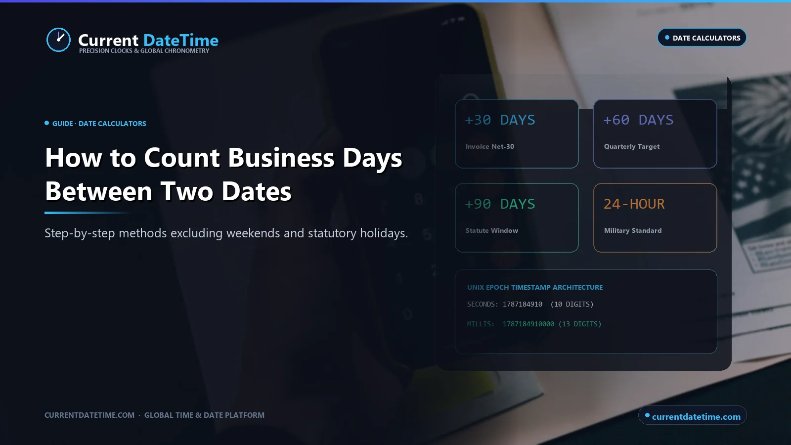 How to Count Business Days Between Two Dates - CurrentDateTime
