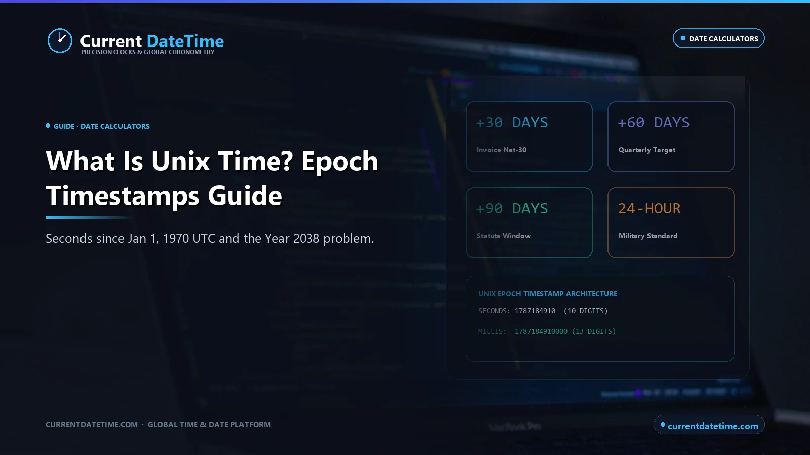 What Is Unix Time? Epoch Timestamps Explained - CurrentDateTime